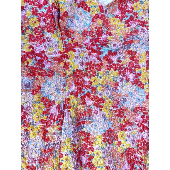 NWT Lulus Sweetest Essence Blush Floral Jacquard Pull Sleeve Mini Dress Size XL - Picture 8 of 12